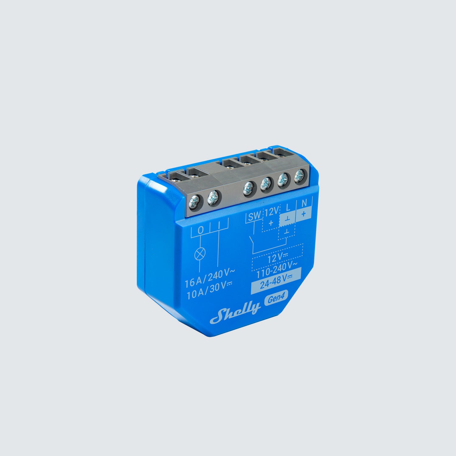 Shelly 1 Gen4 — 16A Dry-Contact Smart Switch (Wi-Fi, Matter