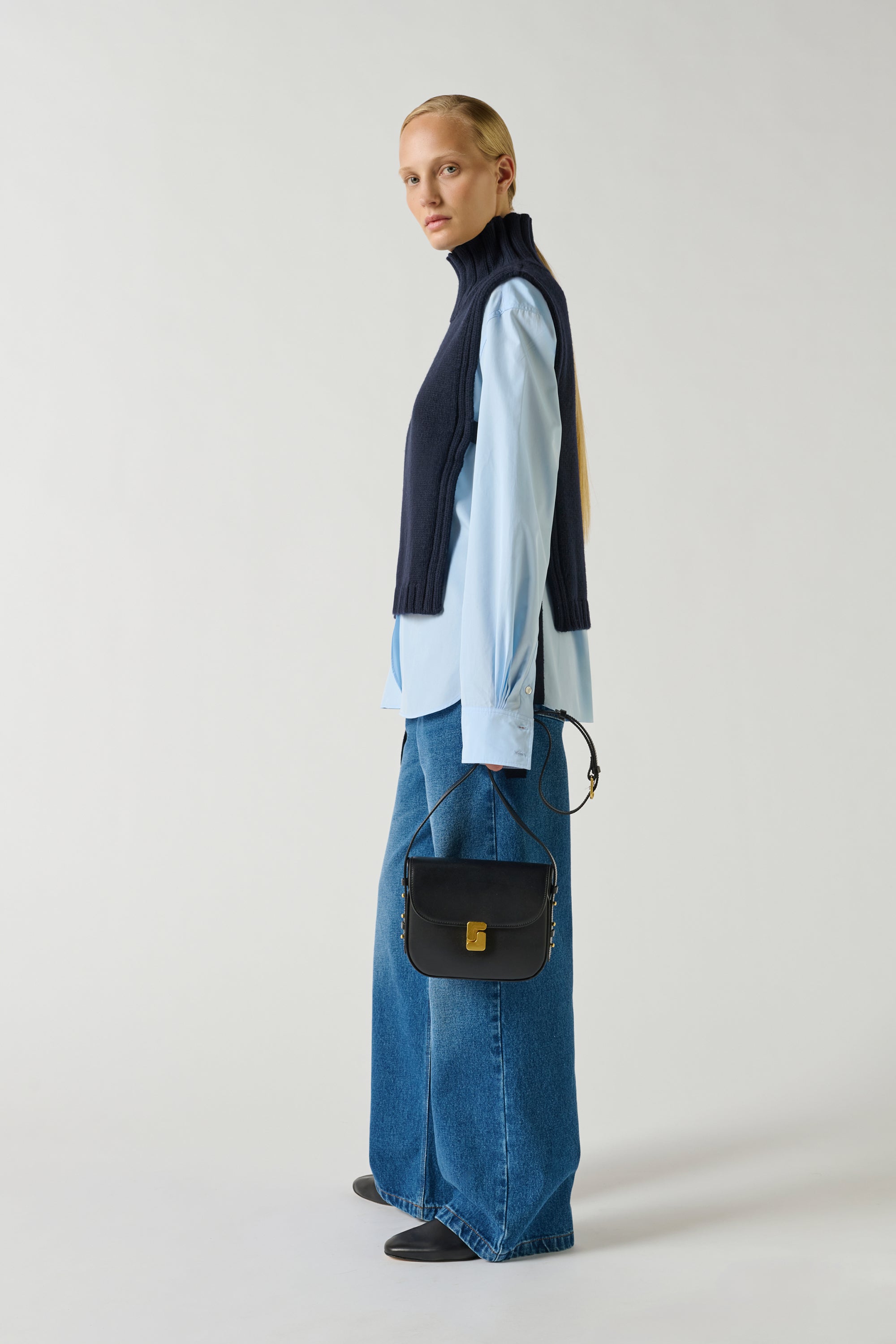 Bellissima Mini Bag - Black - Leather - Woman