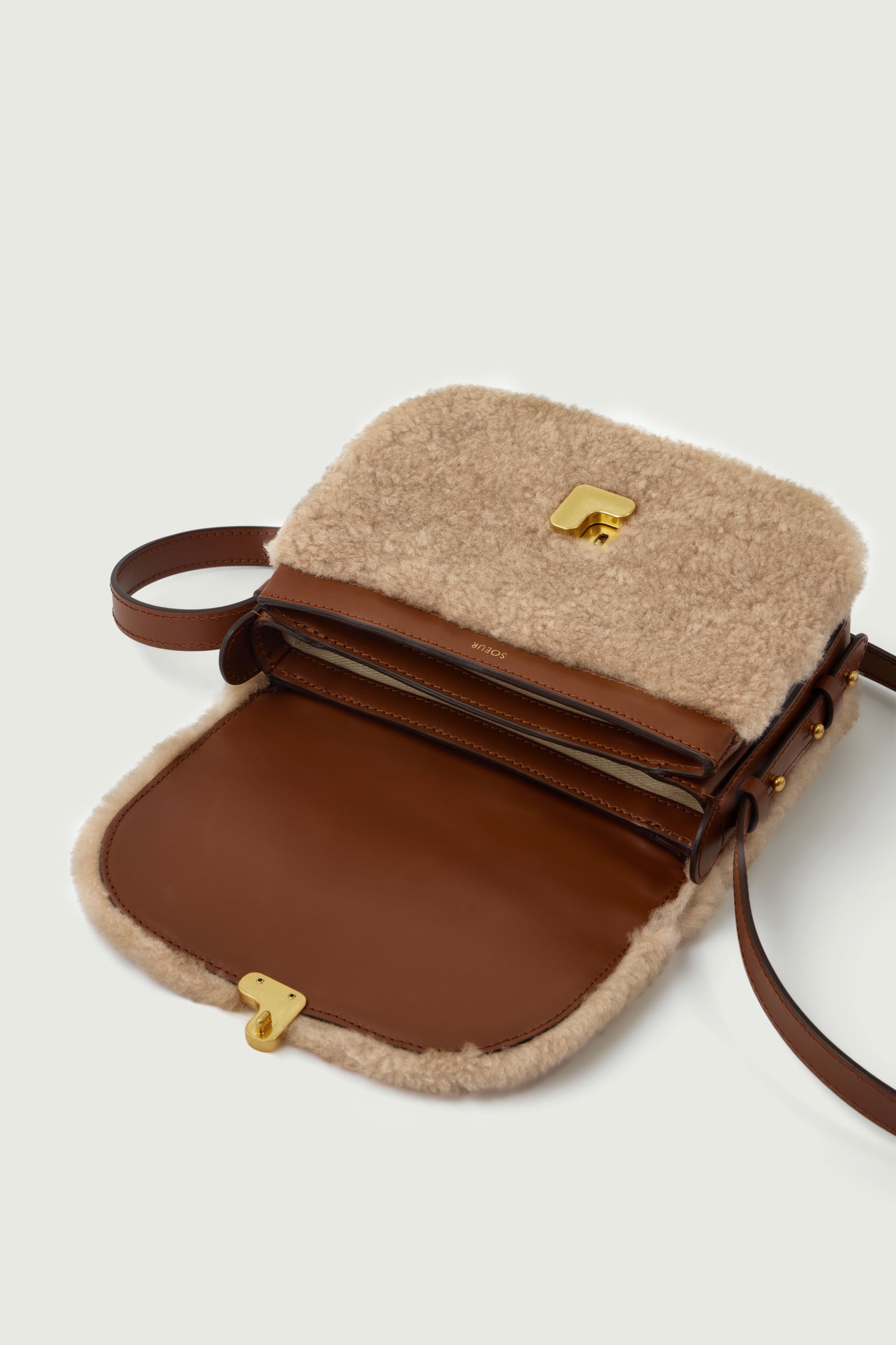 Bellissima Mini Bag - Sand/Hazelnut - Leather - Woman