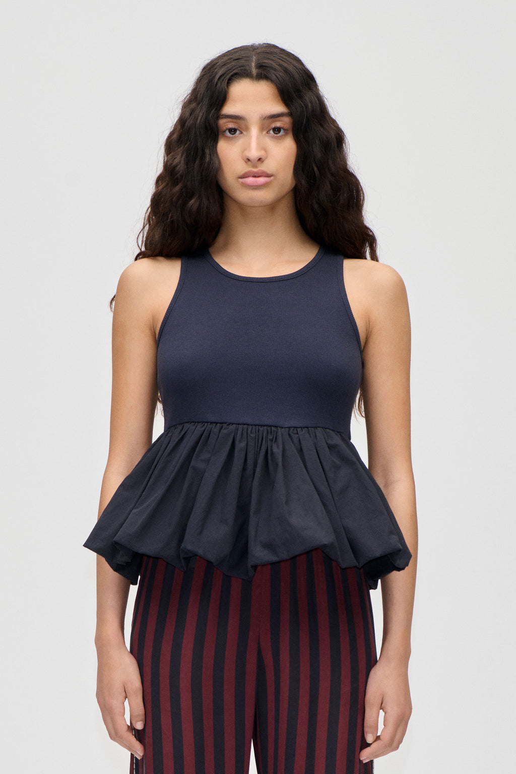 Sleeveless Balloon Top - Deep Well - Stine Goya