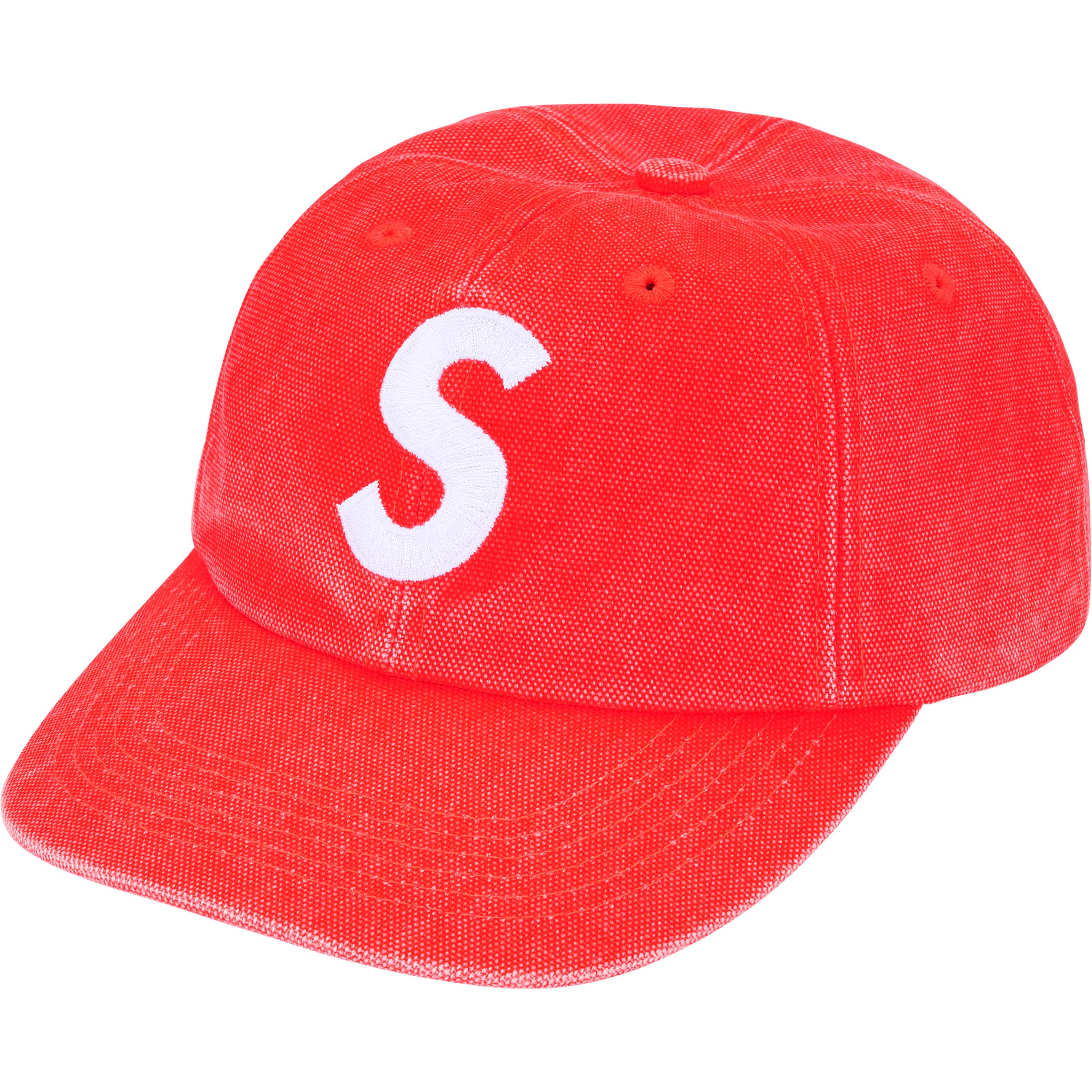 Supreme 25FW Pigment Coated Canvas S Logo 6-Panel