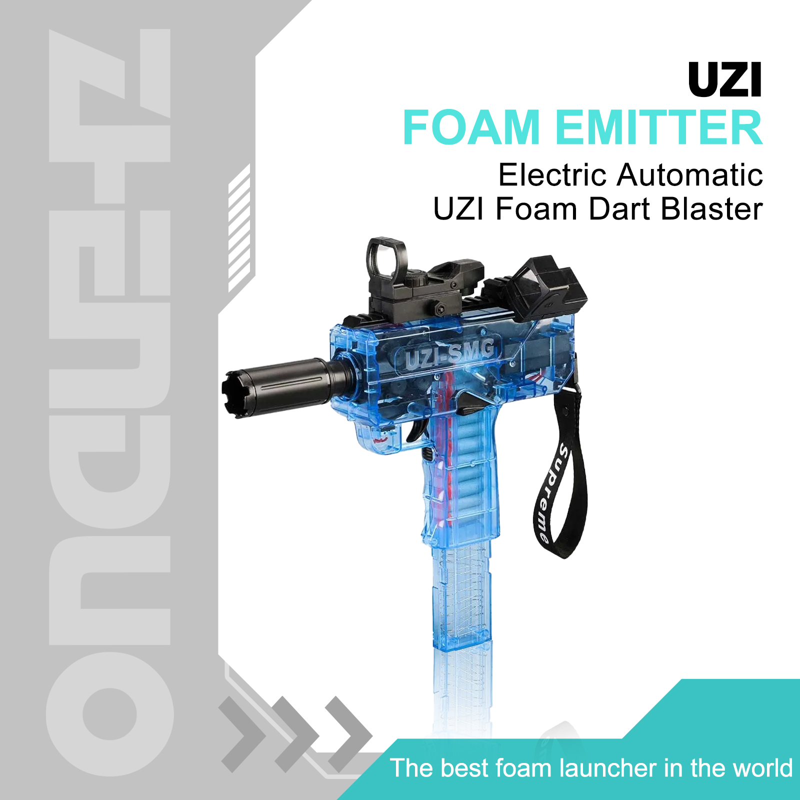 Electric Automatic UZI Foam Dart Blaster - m.zhenduoblaster.com