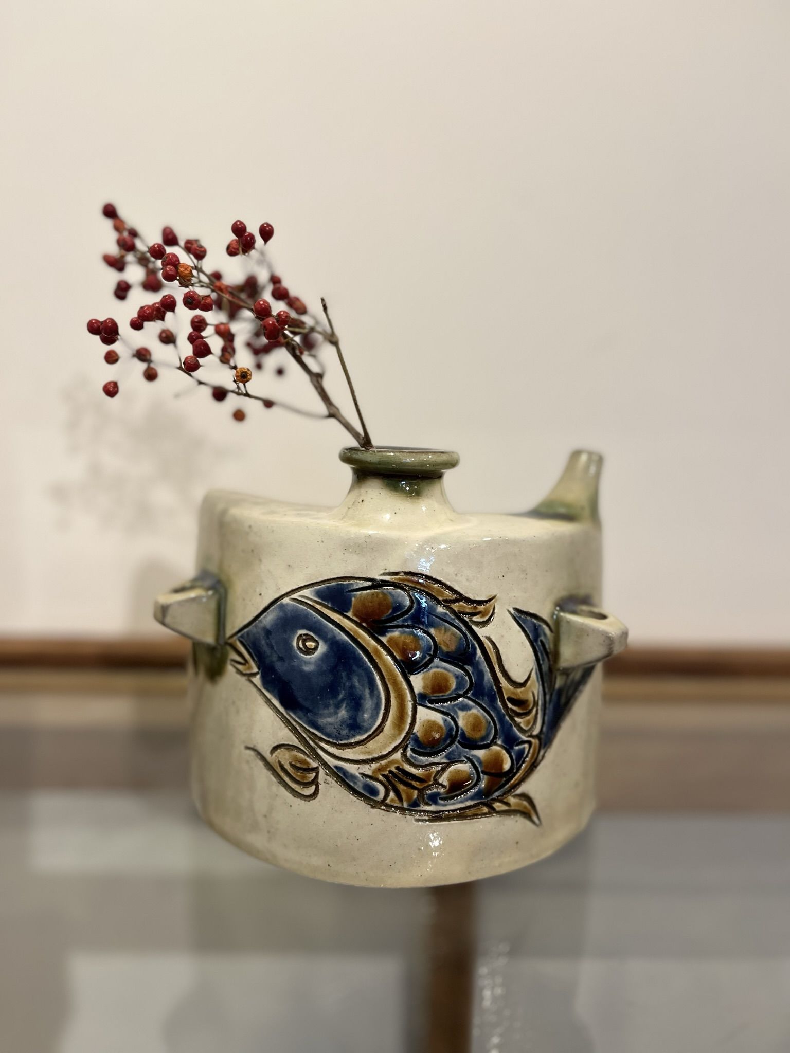 茂生窯 抱瓶 上江洲史朗作 販売 東京 うつわのわ田