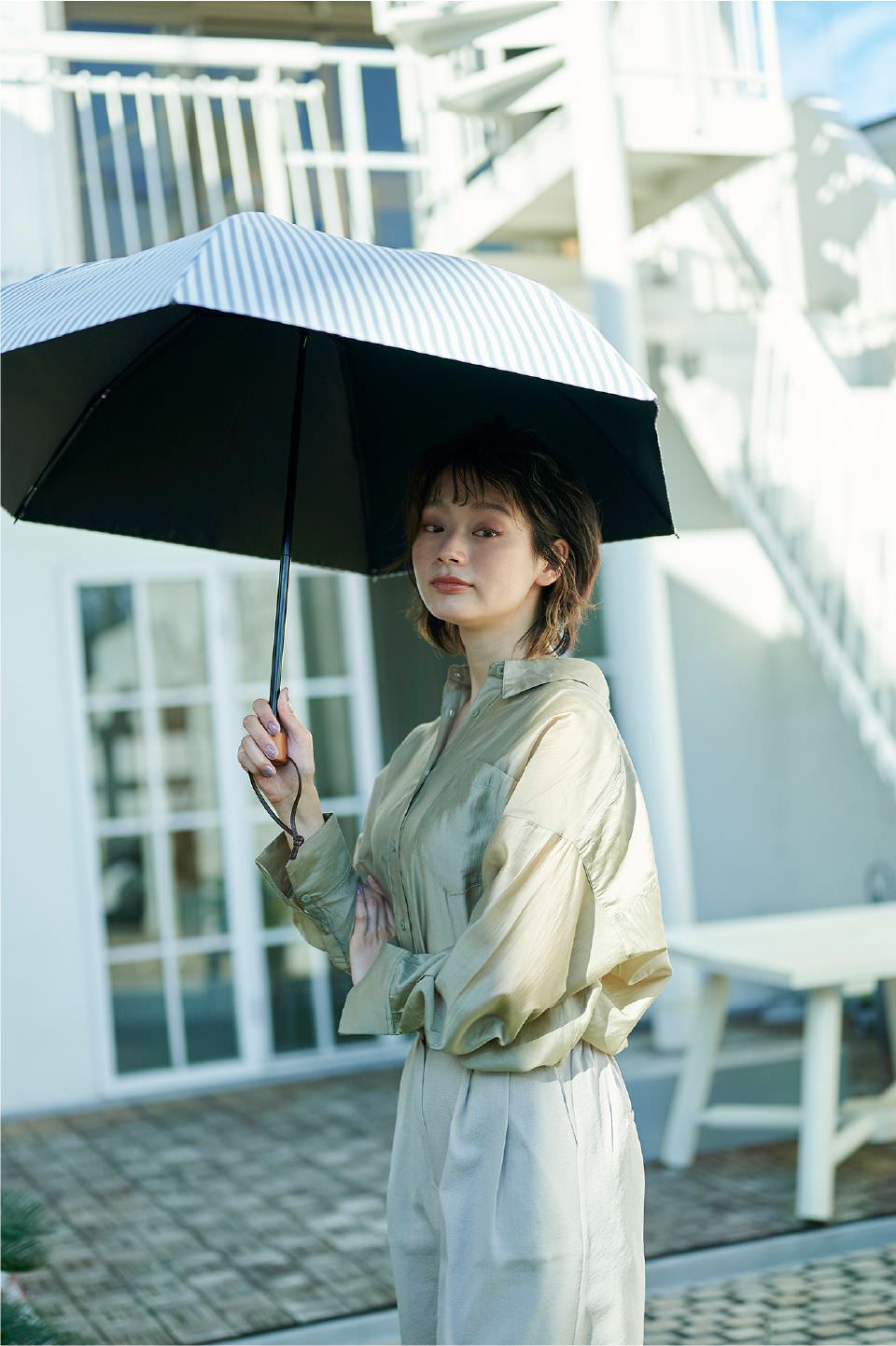 完全遮光日傘｜サンバリア100