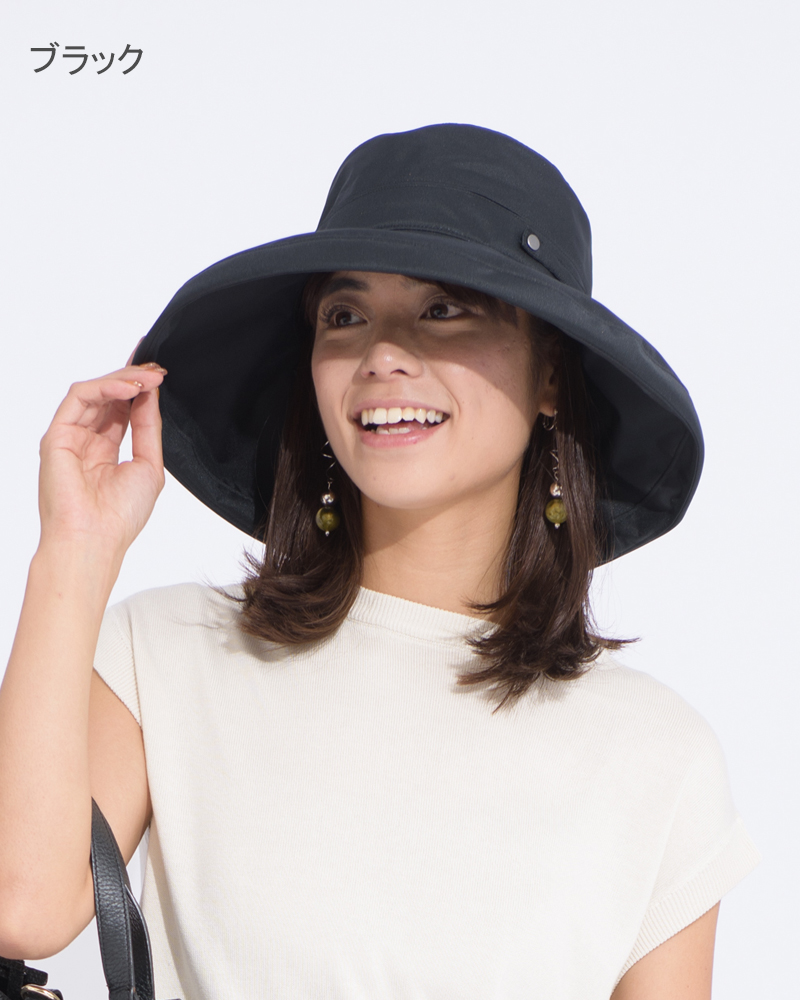 SUN BARRIER 100の紫外線100%カットのバケットハット バケットハット