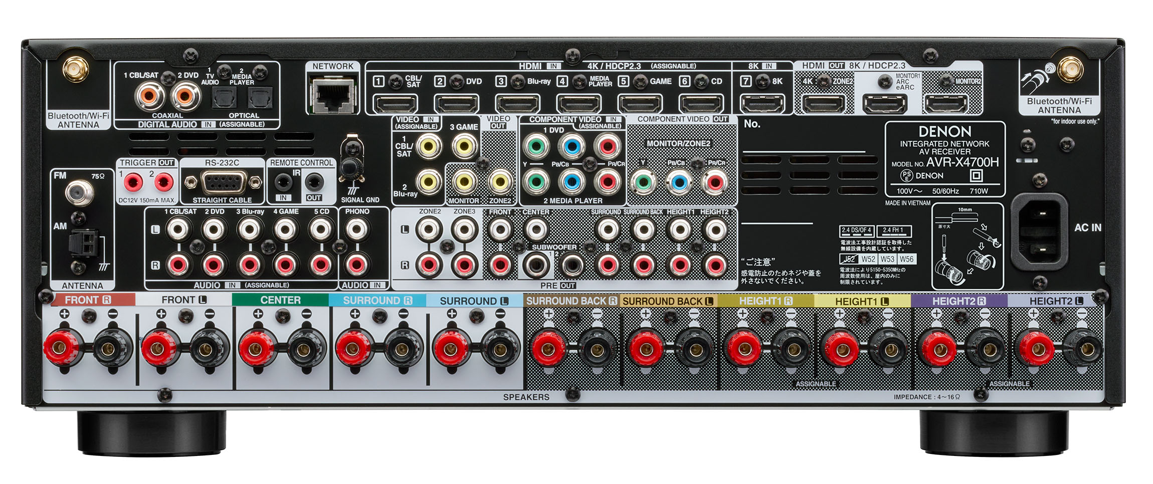 DENON 世界初8K対応AVアンプ『AVR-X4700H』『AVC-X6700H』を発売