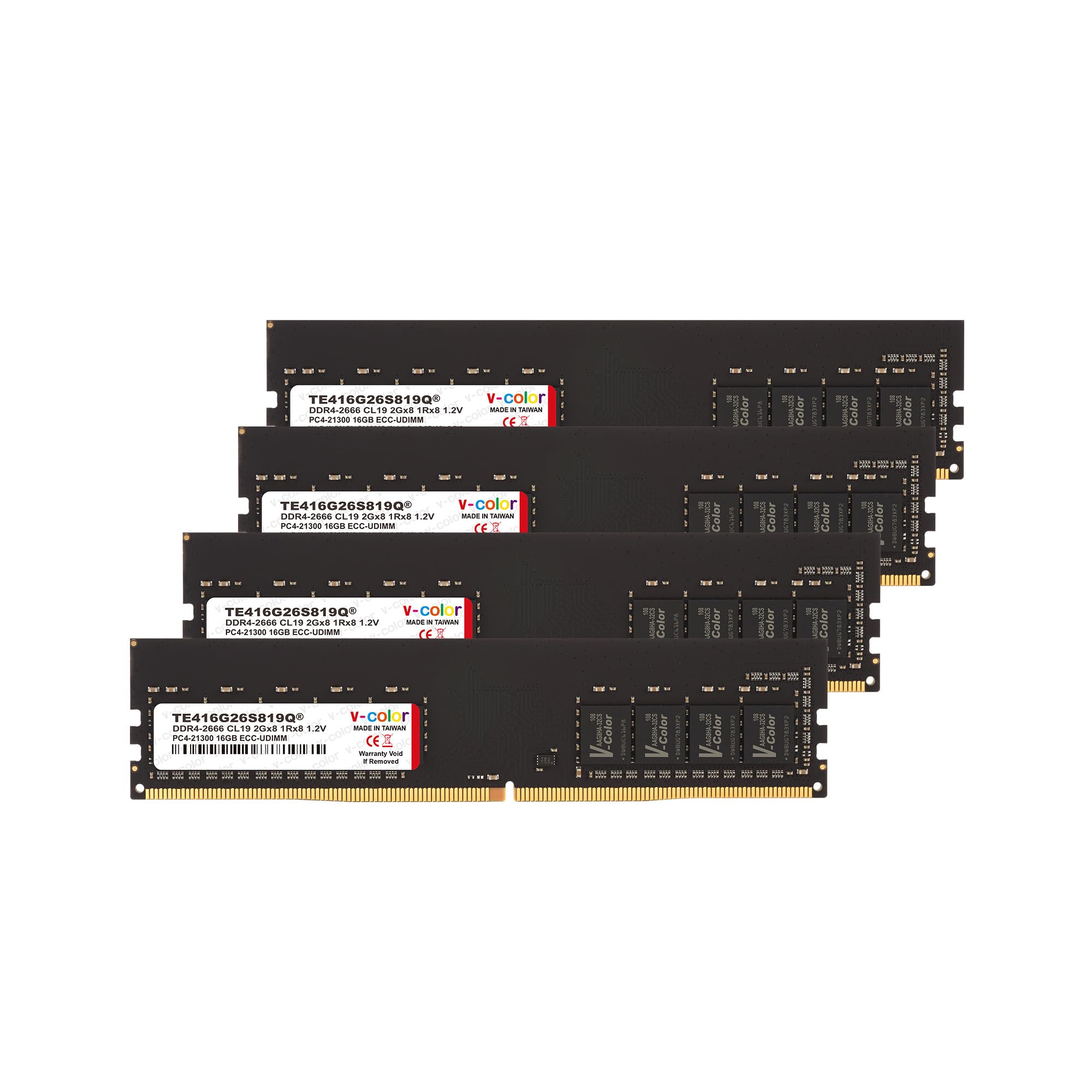 DDR4 ECC U-DIMM Ram | Memory for Servers & Workstations | v-color