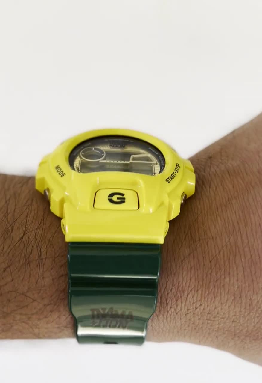 Limited Mint Rare CASIO IN4MATION G Shock Rasta Watch GLX 6900XA