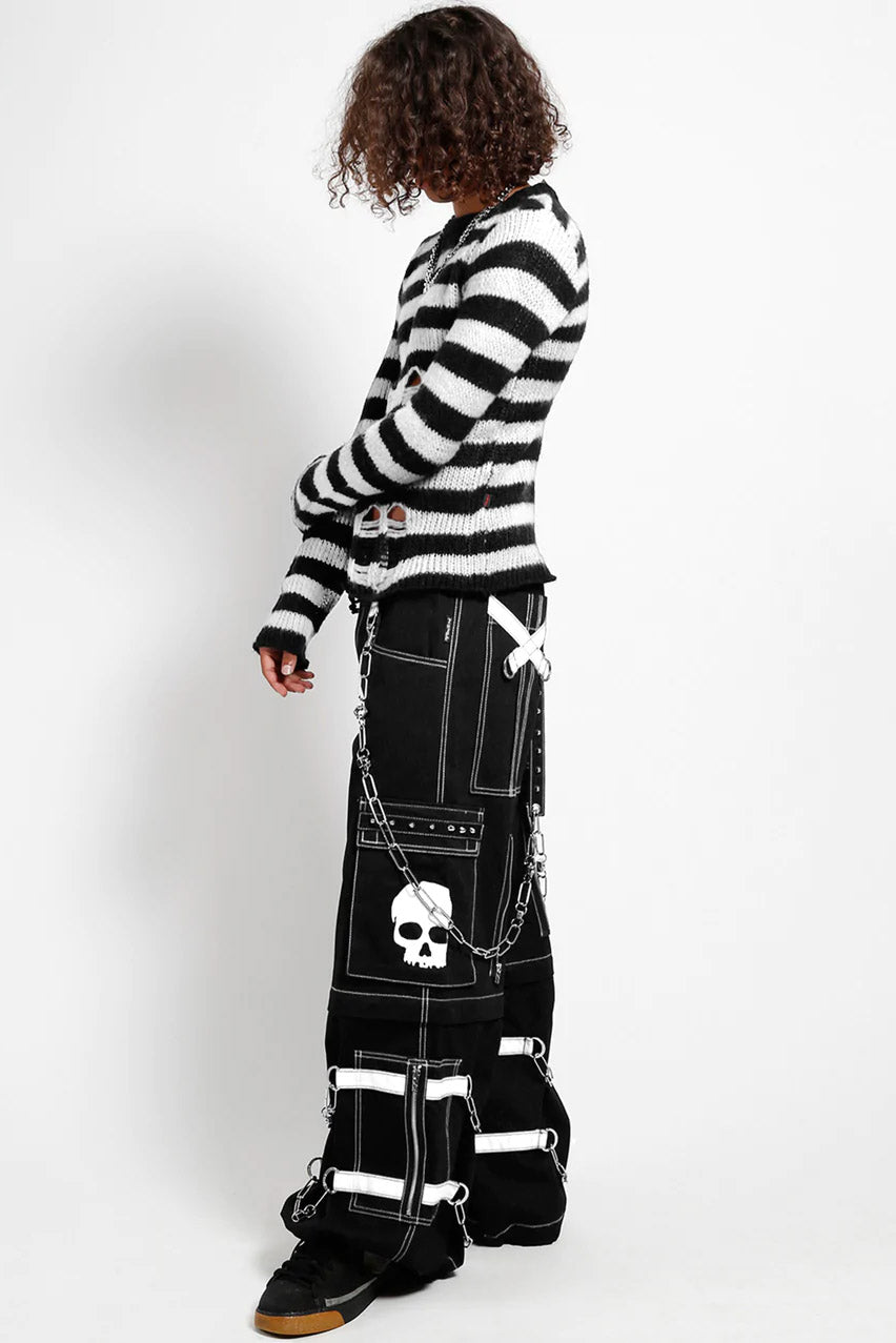 Tripp NYC Skull Bondage Pants [Black/White] – VampireFreaks