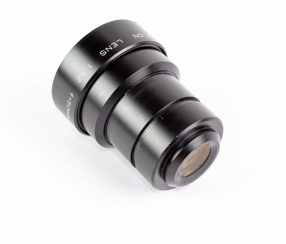 Objectief / Lens – Elmo Projection Lens 1:1.2 f=50 mm JAPAN (LS