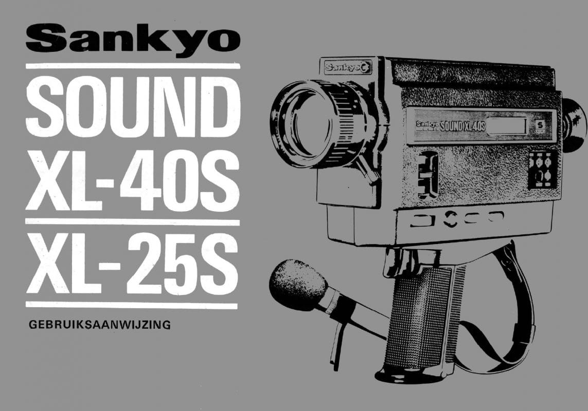 Sankyo Sound XL-40S XL-25S User manual, Languages: Dutch – Van Eck
