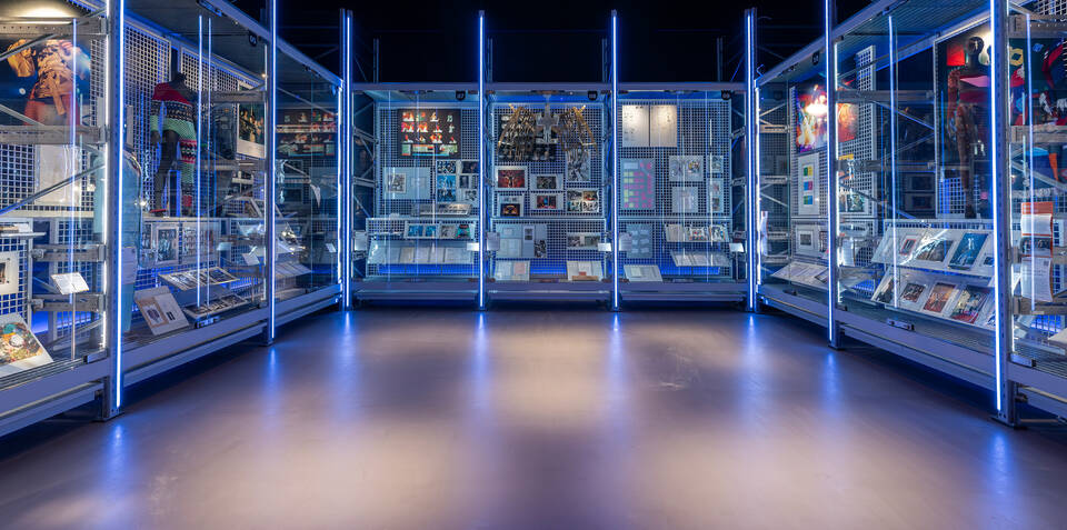 David Bowie Centre - Display at V&A East Storehouse · V&A