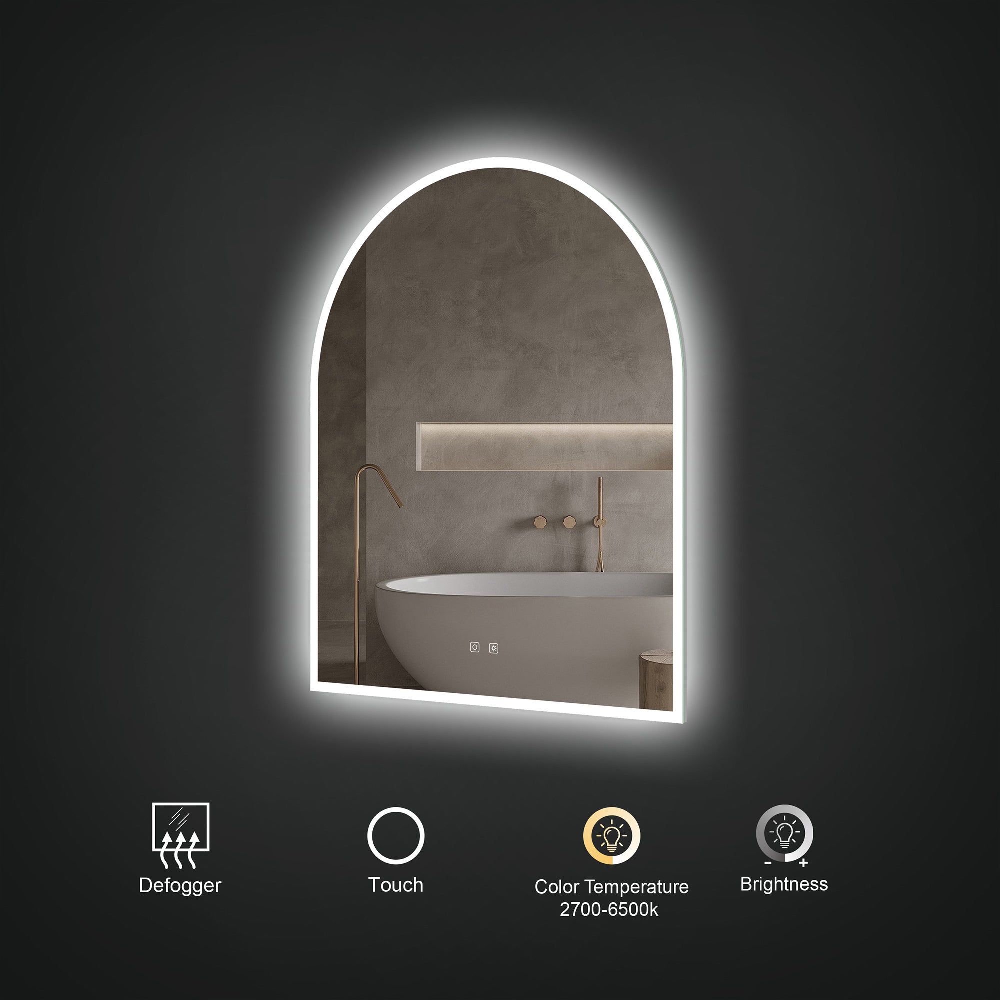 Gemma 30″x36″ LED Mirror