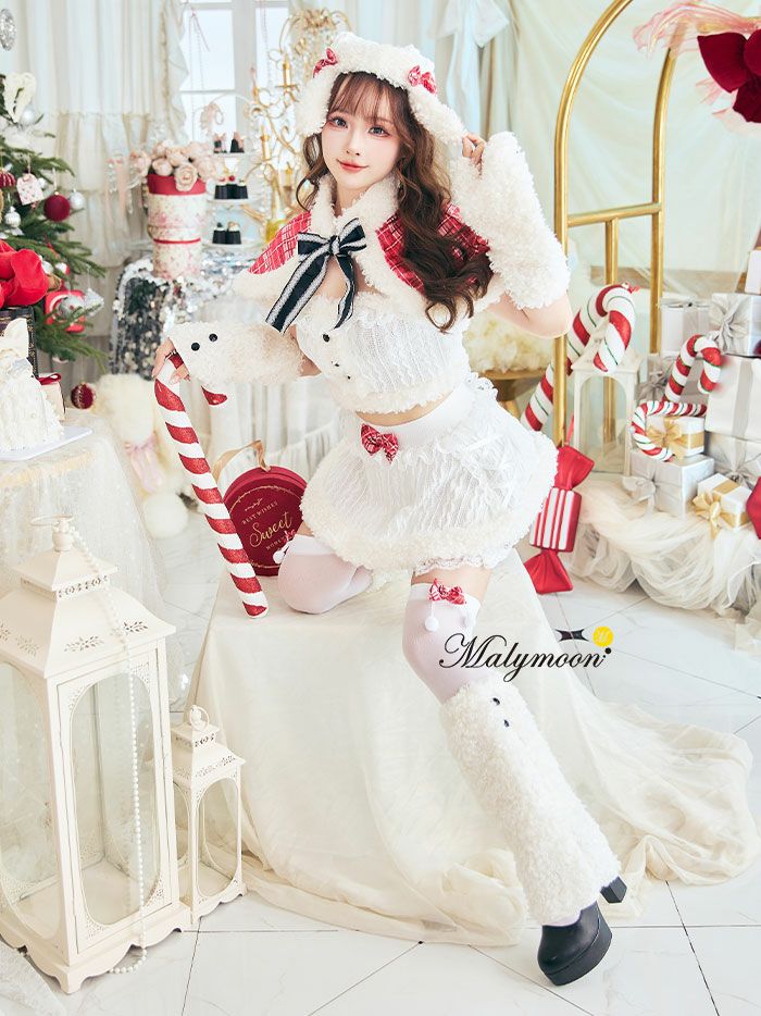 9点セット】Malymoon マリームーン ホワイトスフレニット雪うさぎ