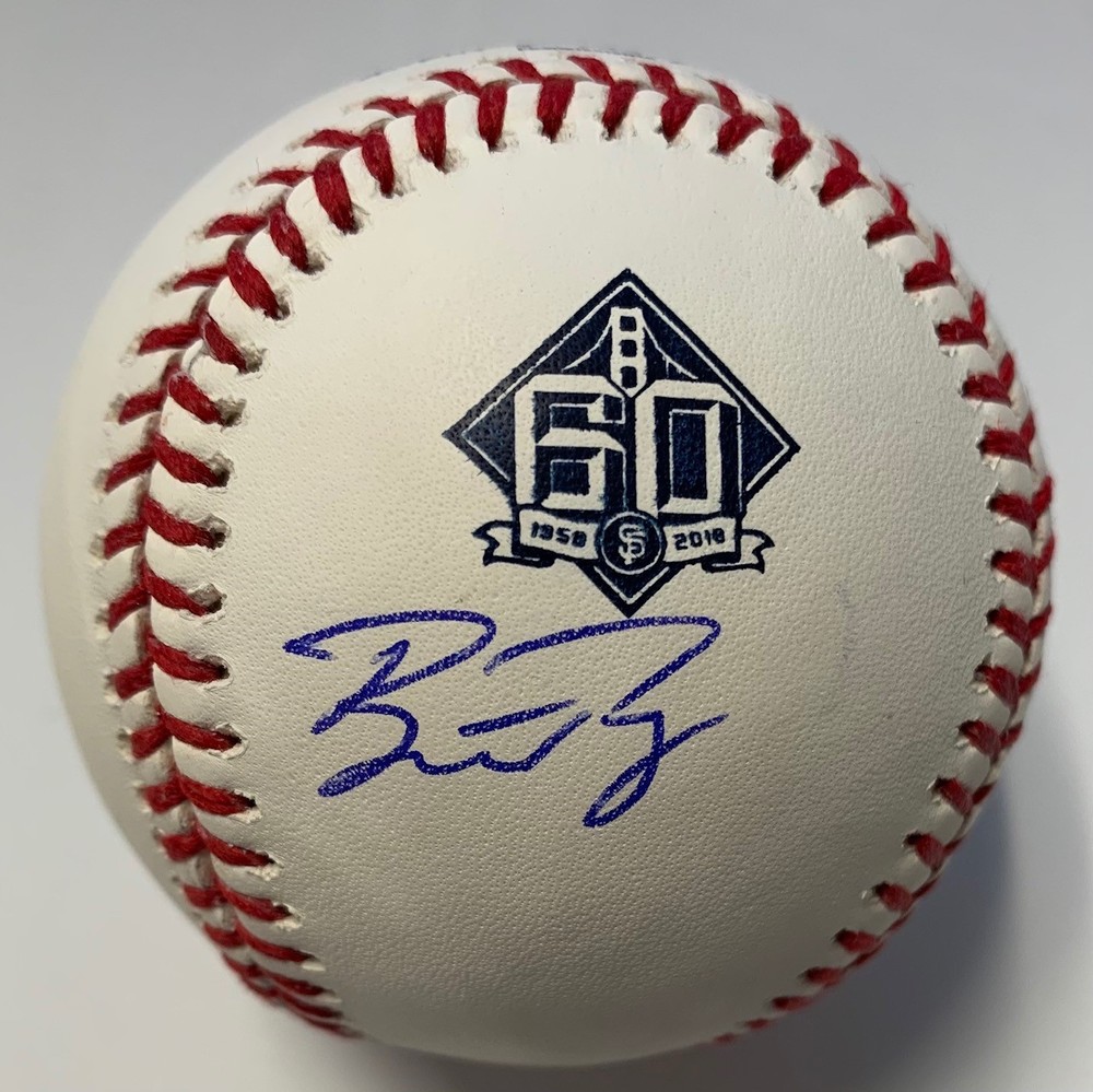 Buster Posey Autographed 60th Anniversary Baseball | MLB Auctions