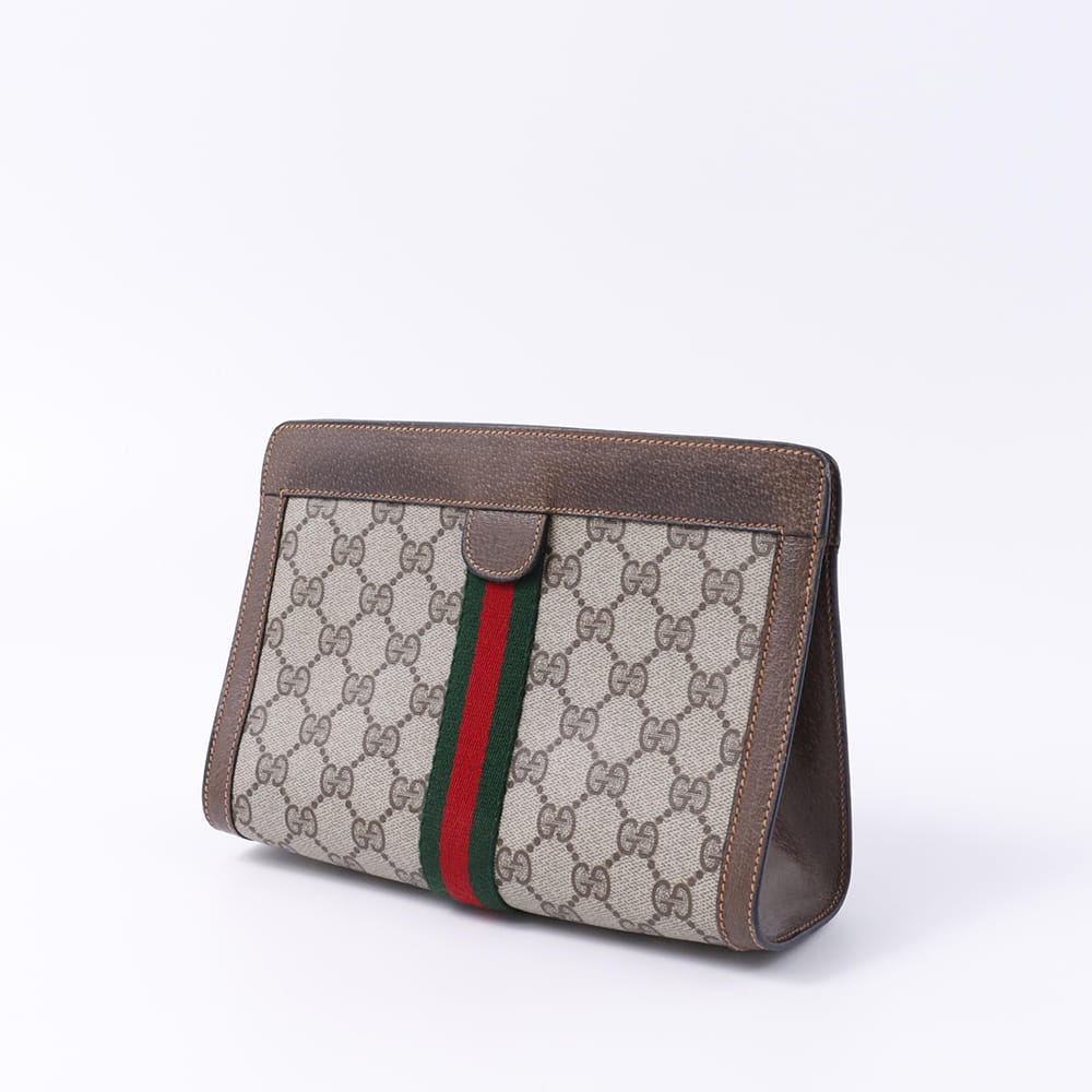 GUCCI オールドグッチ シェリーライン クラッチバッグ ベージュ 89・01