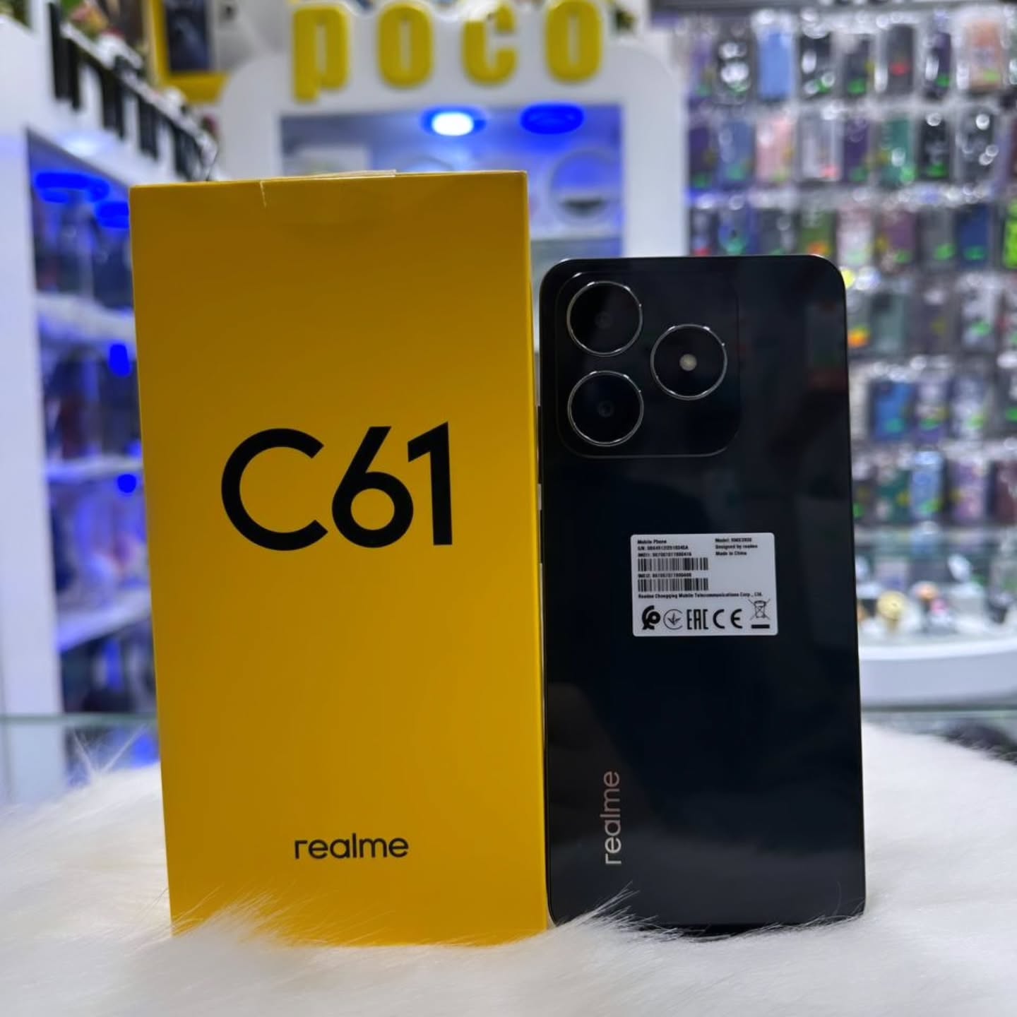 Realme C61 128GB + 6GB Smooth Performance, AI Camera & Long