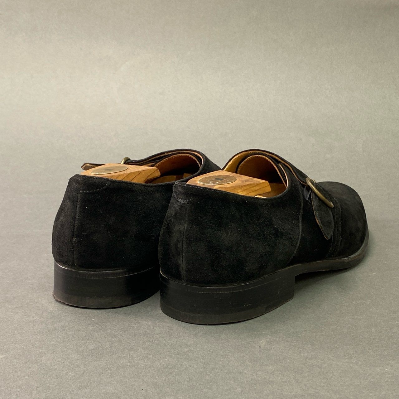 msek様用 エドワードグリーン シングルモンク ブラックスエード 6TROON