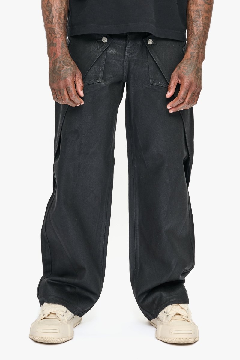 Gozai Black Waxed Baggy – Valabasas