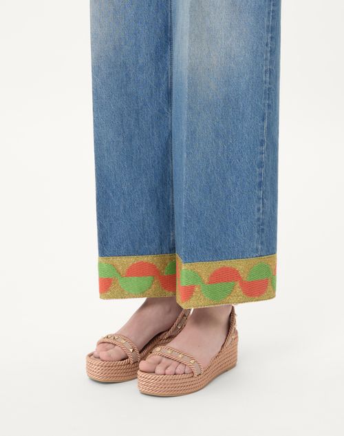 ロックスタッズ カーフスキン フラットフォーム サンダル 45mm for