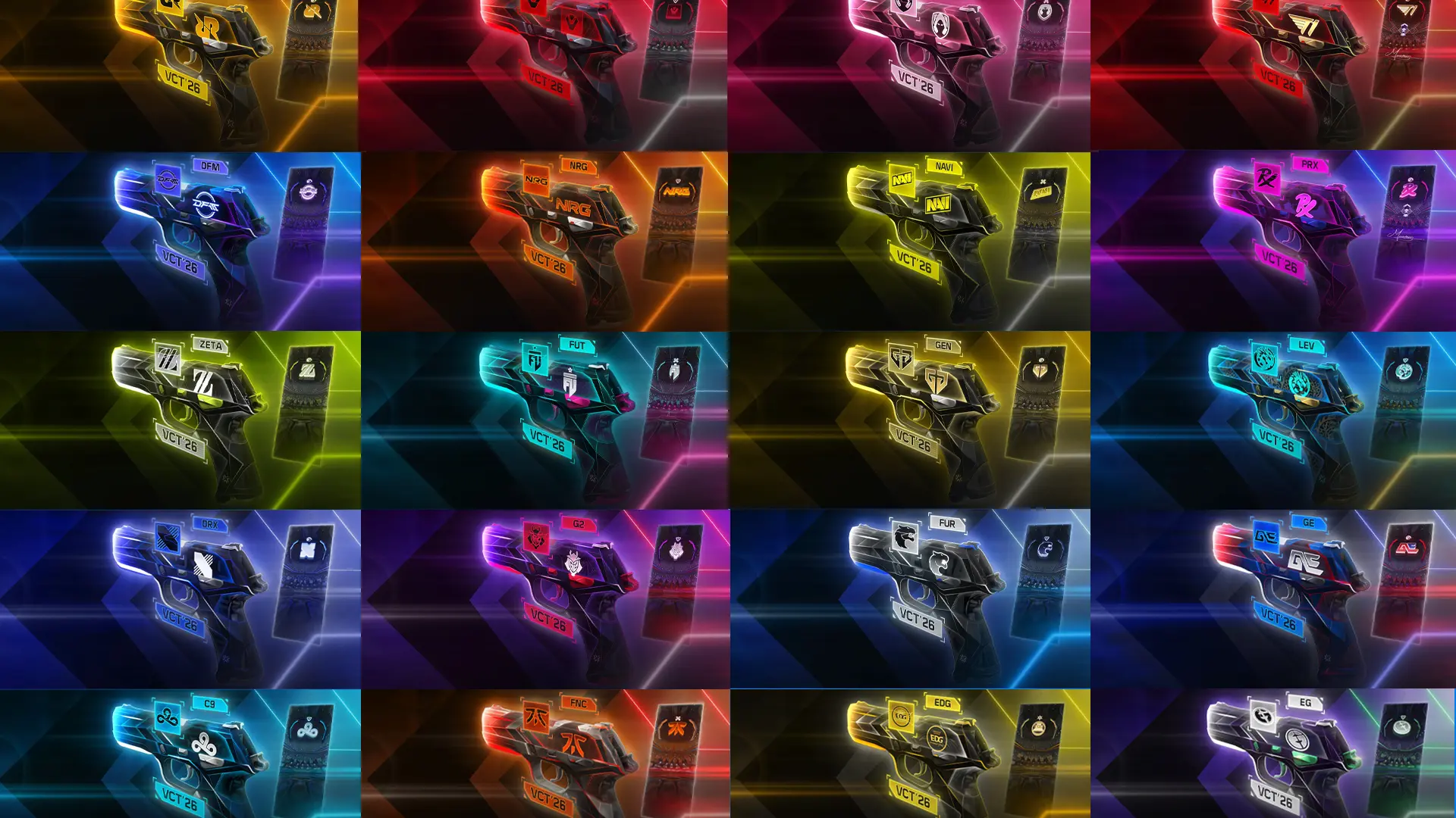 VALORANT】VCT2026チームカプセル | 全チームまとめ | VALORANT 攻略