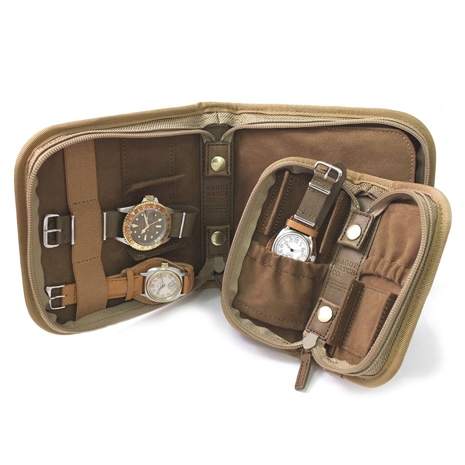PORTER Watch Case for 2 Watches – VAGUE WATCH CO.