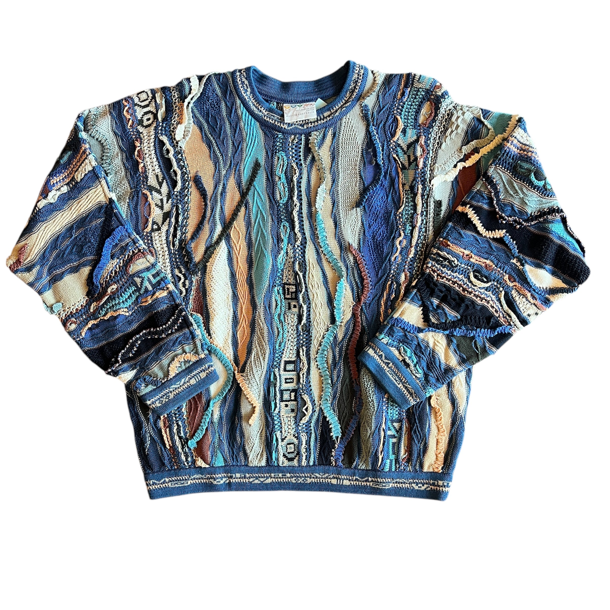 Vintage COOGI 3D Knit Sweater (1990s) Rare Muticolor – Vagabond