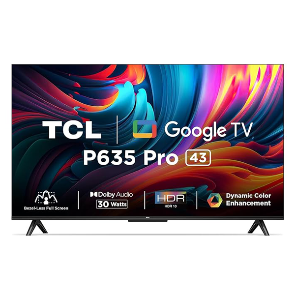 Buy TCL 43 inch 108 cm 43P635 Pro Bezel Less Full Screen Series