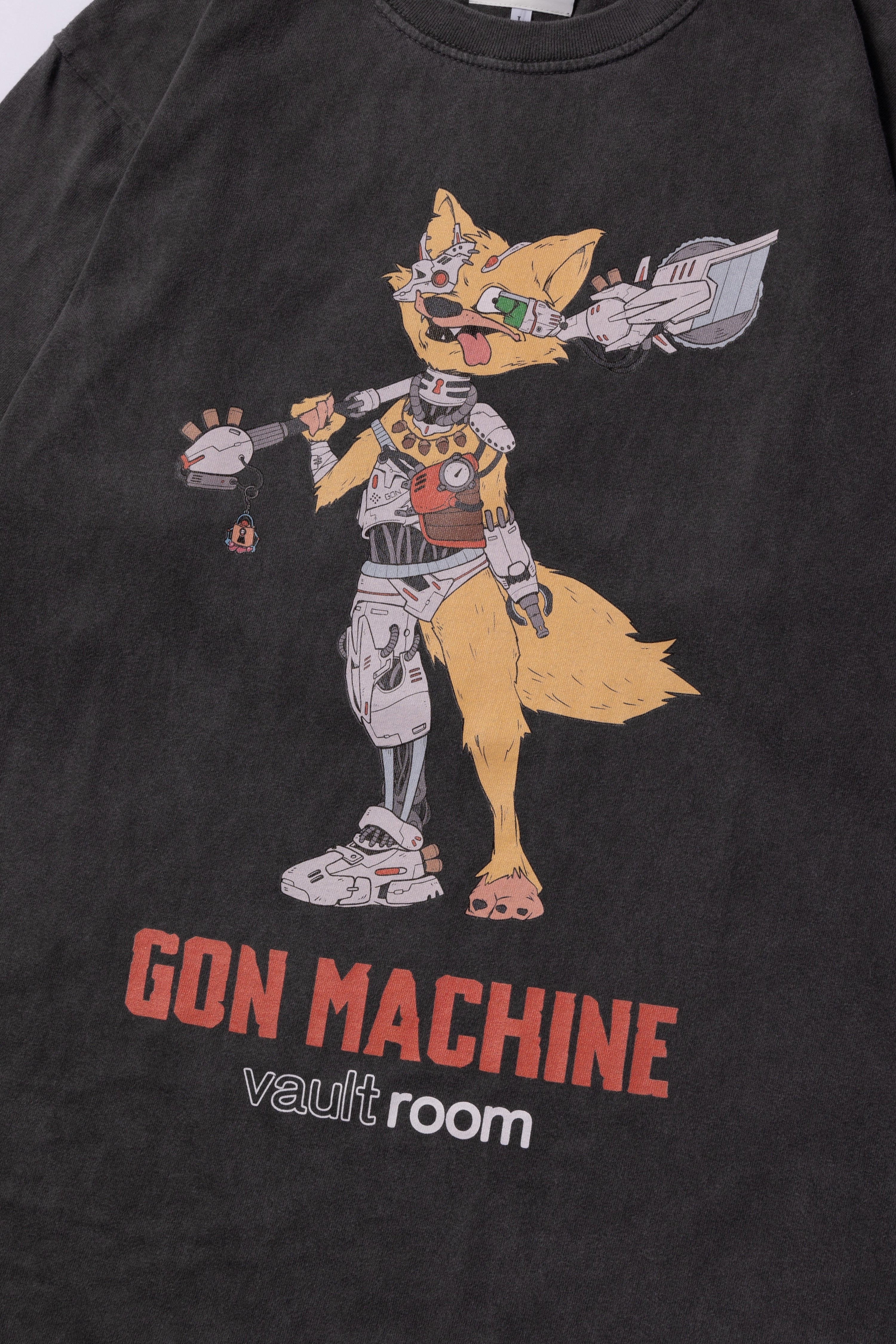 GON MACHINE TEE / CHARCOAL – VAULTROOM