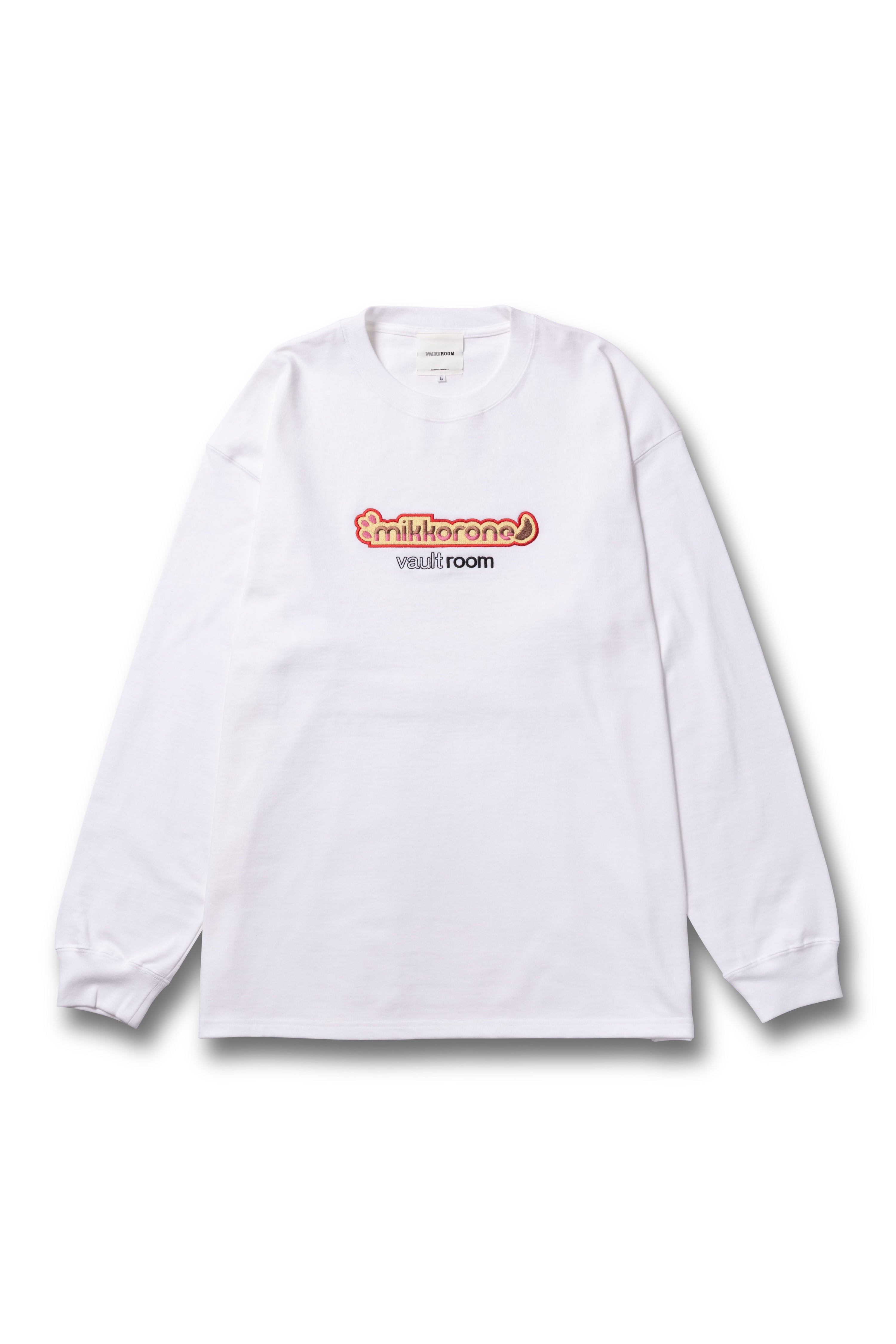 MIKKORONE L/S TEE / WHITE – VAULTROOM