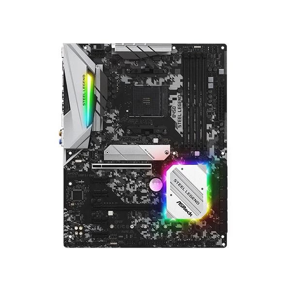 Buy ASRock B450 Steel Legend ATX AMD Motherboard, Black - (B450
