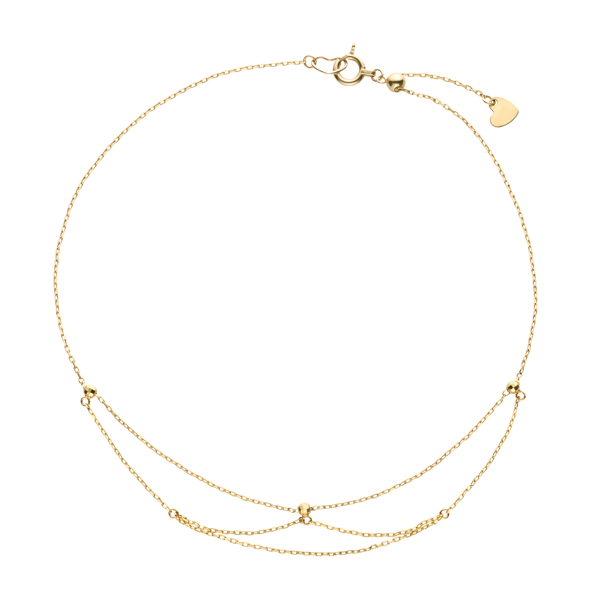 GJVU0004LSYG イエローゴールド アンクレット｜アンクレット｜ヴイエー