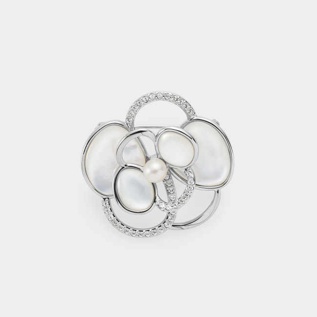 VBMV6137__PF シェル カメリア ブローチ｜ブローチ｜ヴァンドーム