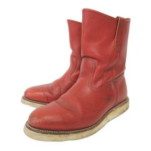 2000年前後 ブーツ 刺繍羽タグ アイリッシュセッター 7.5D 25.5cm 黒