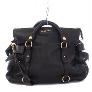 VITELLO LUX 2WAY バッグ ブラック（2024/11/16買取） - miumiu ミュウ