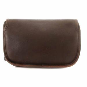 オールドコーチ ショルダーバッグ レザー フラップ USA製 茶 ブラウン