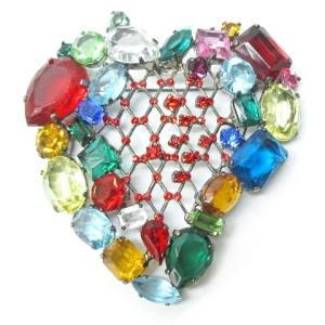 ヴィンテージ ラインストーン ジョルジオ アルマーニ ARMANI ブローチ