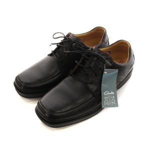 ビジネスシューズ タグ付き 靴 スクエアトゥ レザー ロゴ UK8 26cm 黒