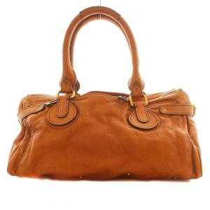 パディントン ハンドバッグ 南京錠 レザー べージュ（2024/11/05買取