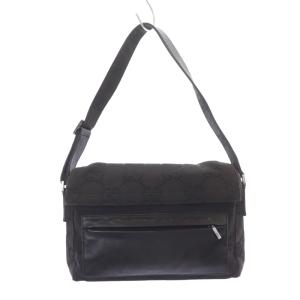 ハンドバッグ GGキャンバス レザー ブラック 28628（2024/11/03買取