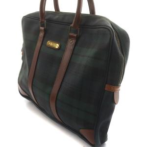 ブラックウォッチ ビジネスバッグ ブリーフケース グランチェック 緑