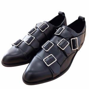 希少 2014年 モンスター期 多重ベルト シューズ ブラック 25（2024/08