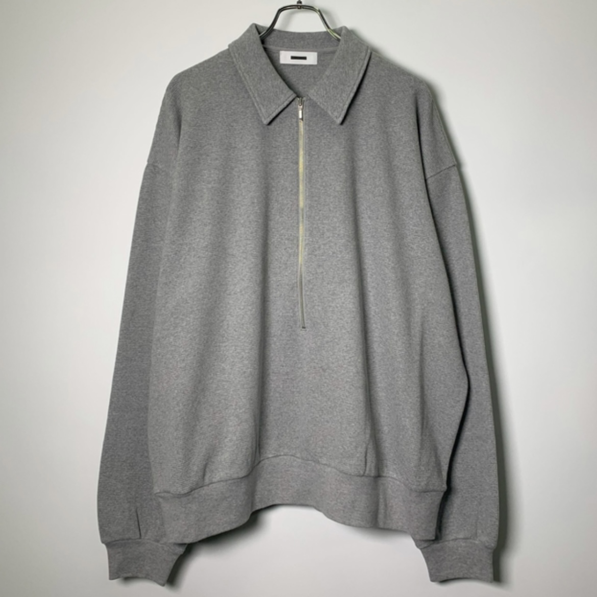 REVERBERATE(リバーバレイト)】HALF ZIPP THERMAL / GRAY - VELVET