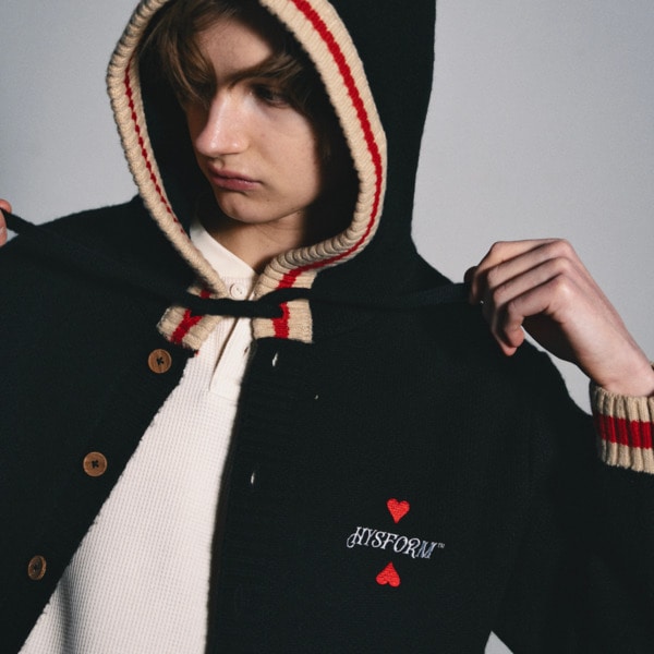 KNIT BUTTON HOODIE | HYSFORM™ | VERTICAL GARAGE OFFICIAL ONLINE