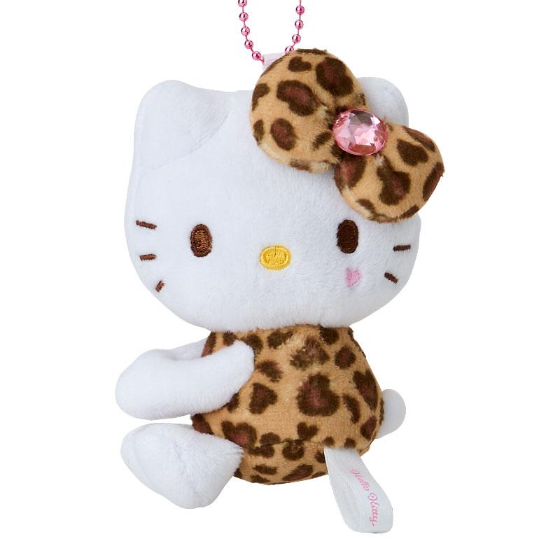 Hello Kitty Hug Plush Keychain Leopard GOGO GAL Collection Sanrio