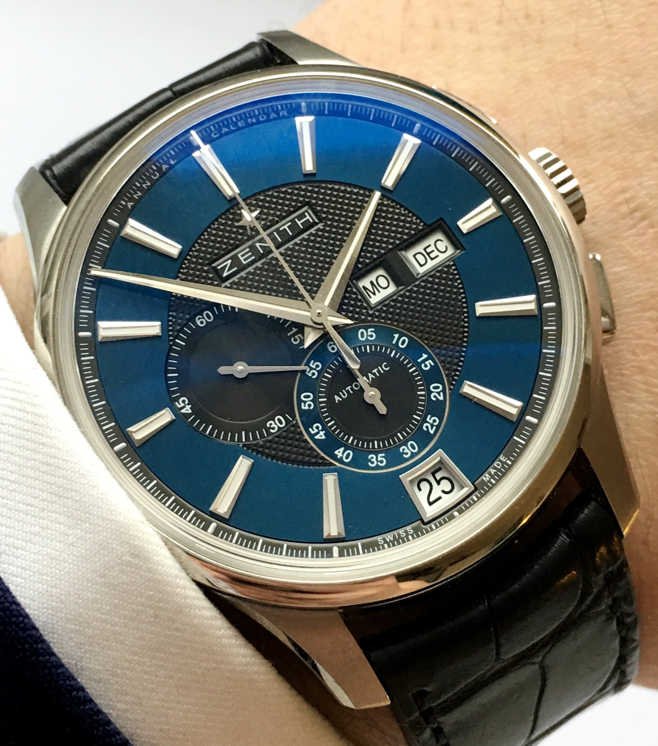 Full Set Zenith El Primero Winsor Annual Calendar blue | Vintage