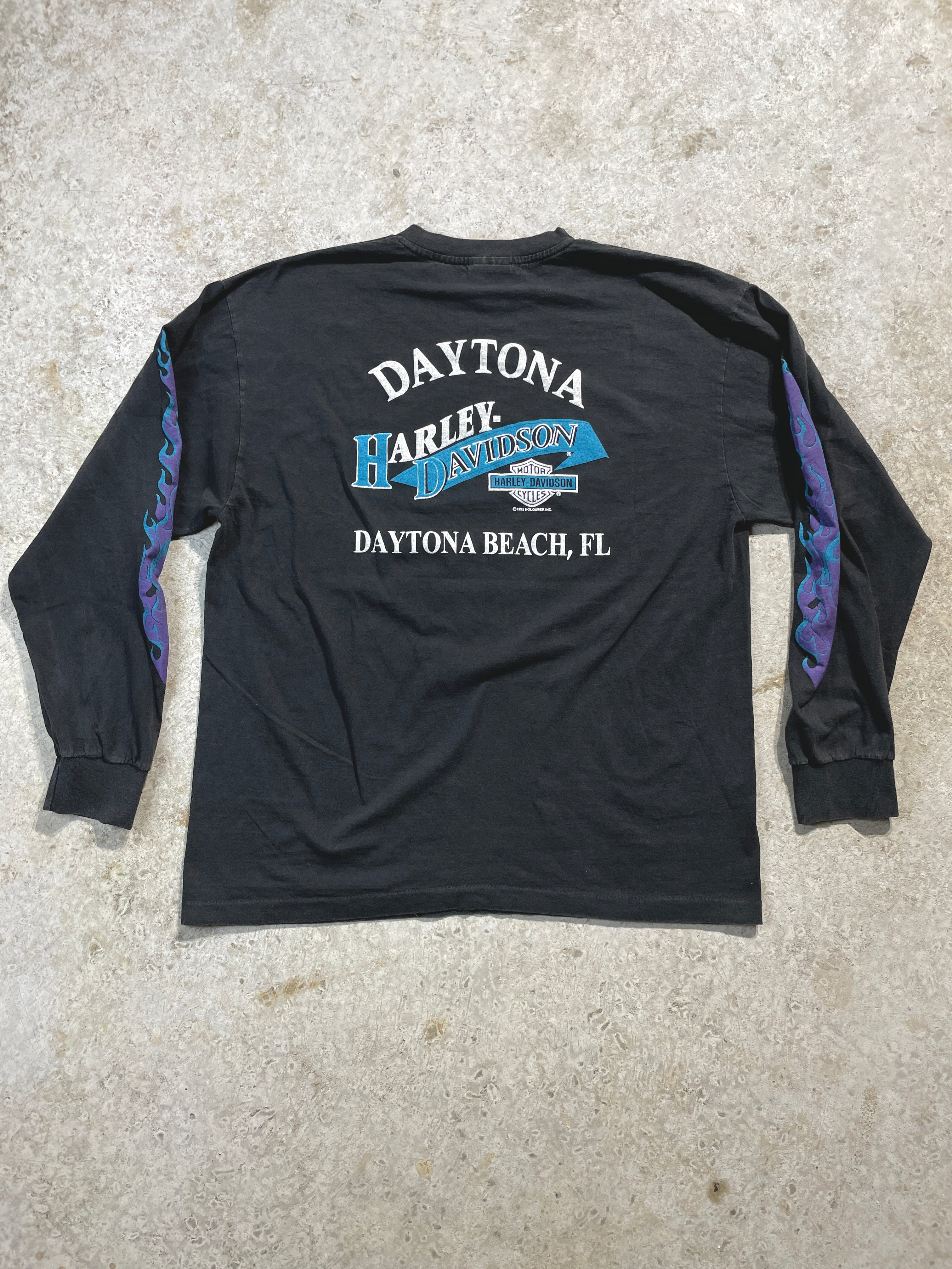 1992 Harley Davidson Daytona Beach Long Sleeve (X-Large) – Vintage64