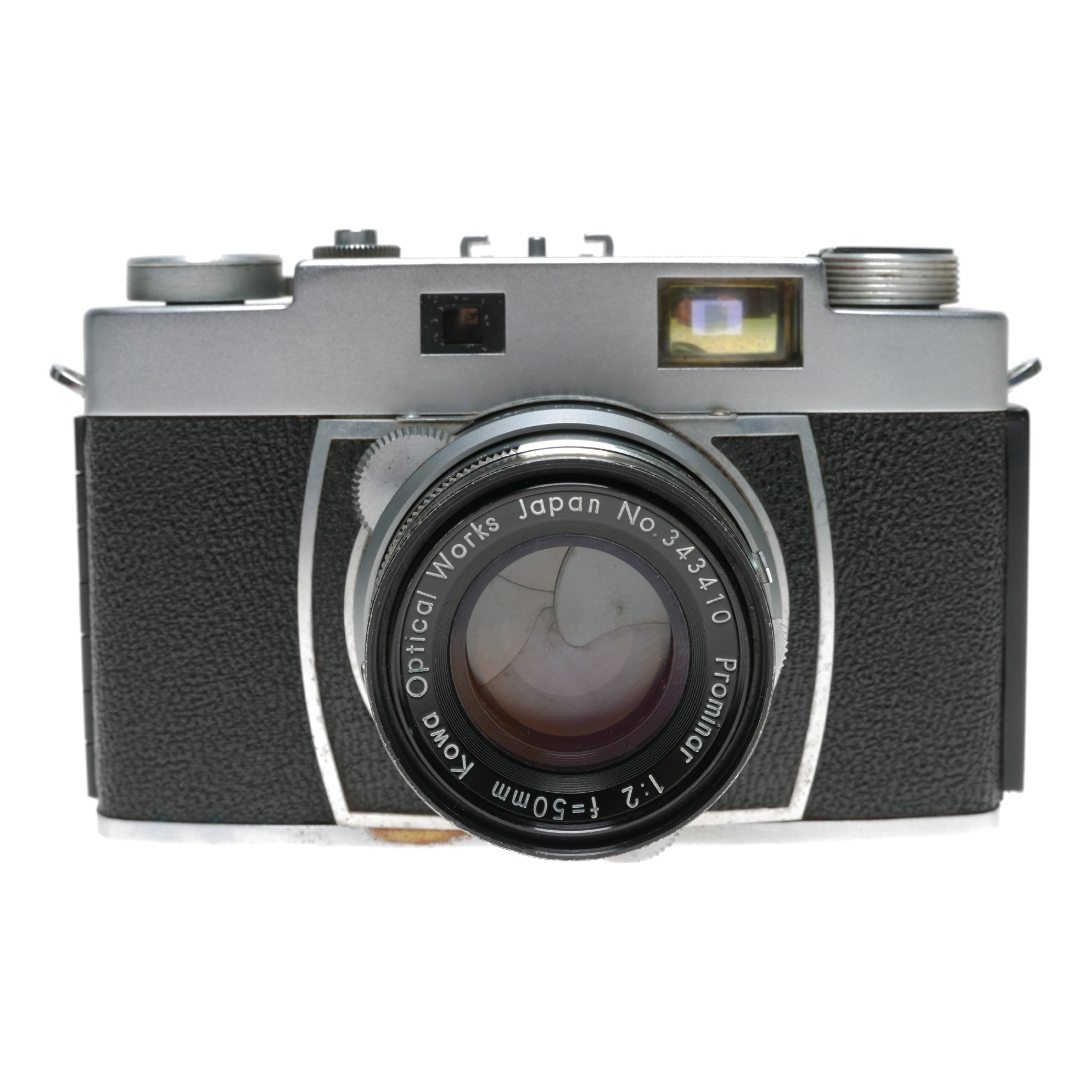 Kallo 35mm film camera with vintage Kowa Prominar 1:2 f=50mm lens