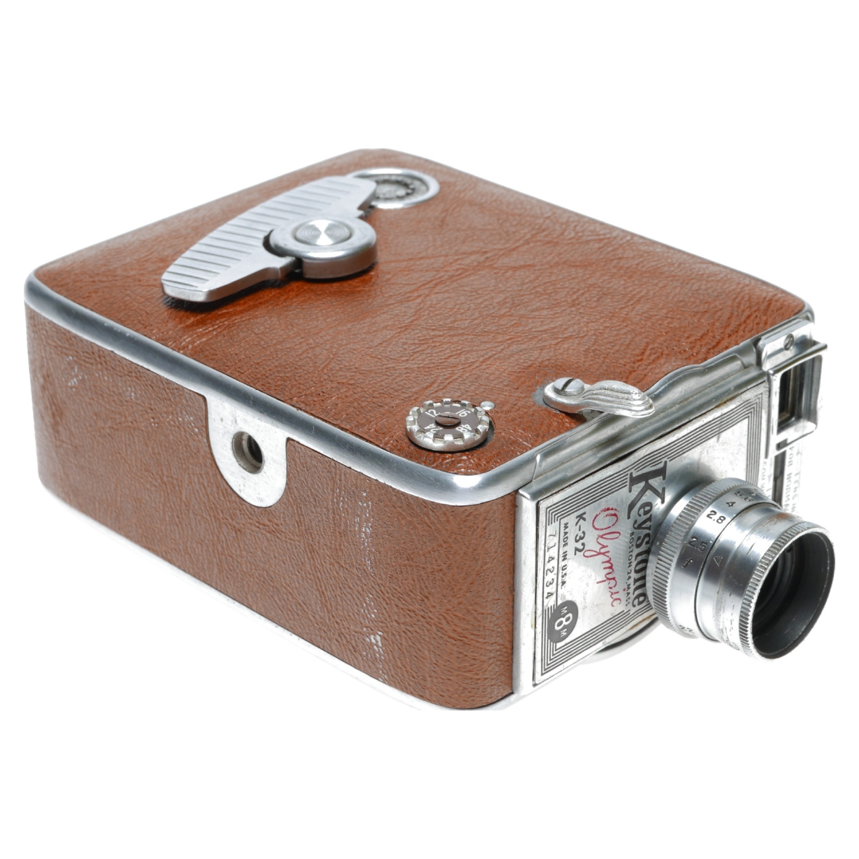 Keystone Olympic K-32 8mm Cine Movie Camera Elgeet f:2.5 - Vintage