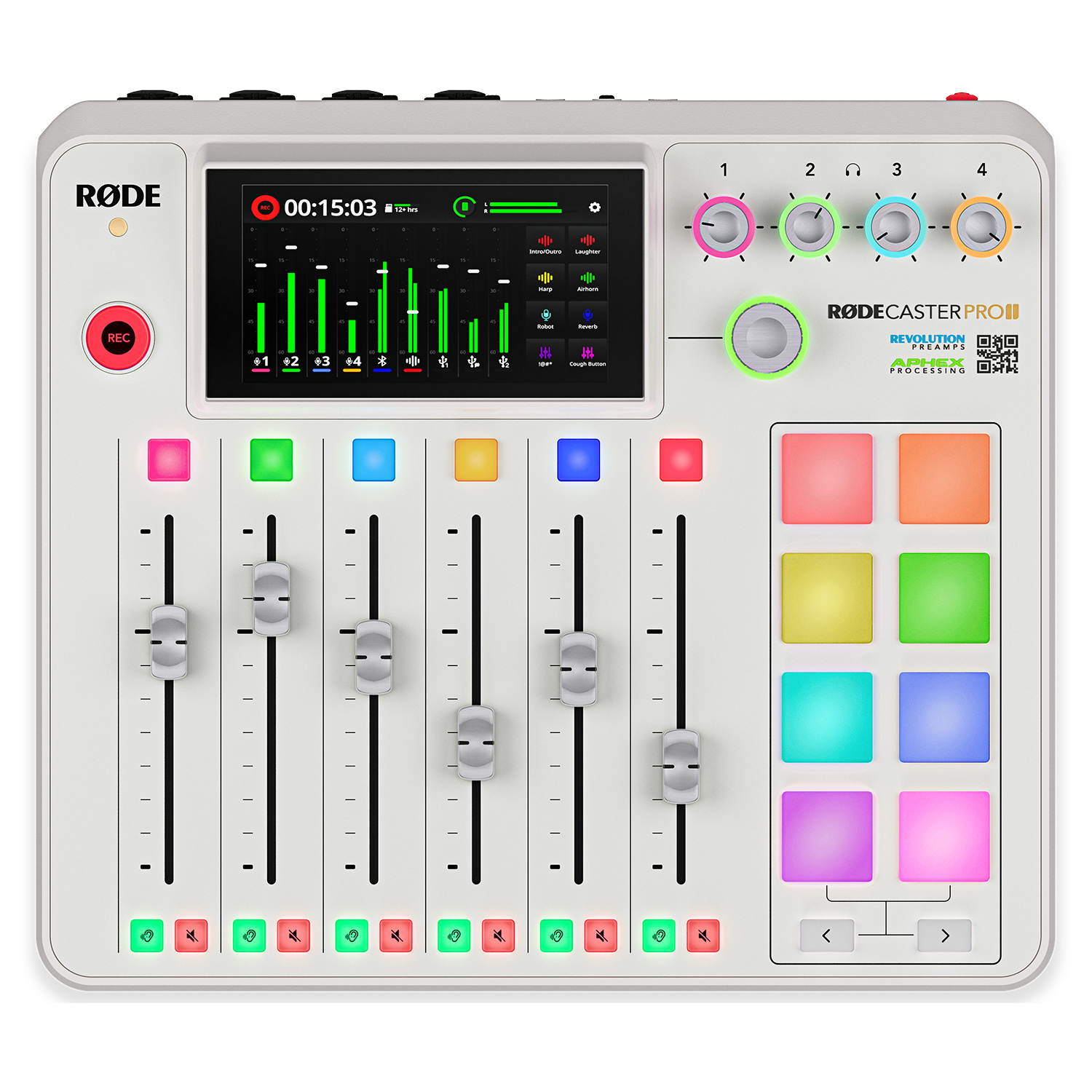 Rode RODECaster Pro II Podcast Production Console - White